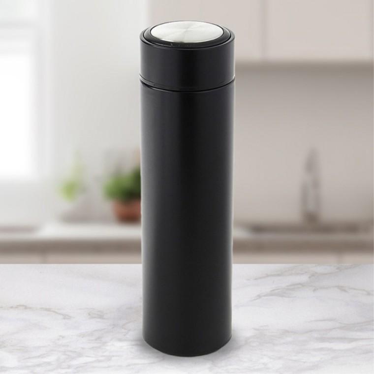 비타리토 이중진공 거름망 스텐 보온병 500ml 블랙
