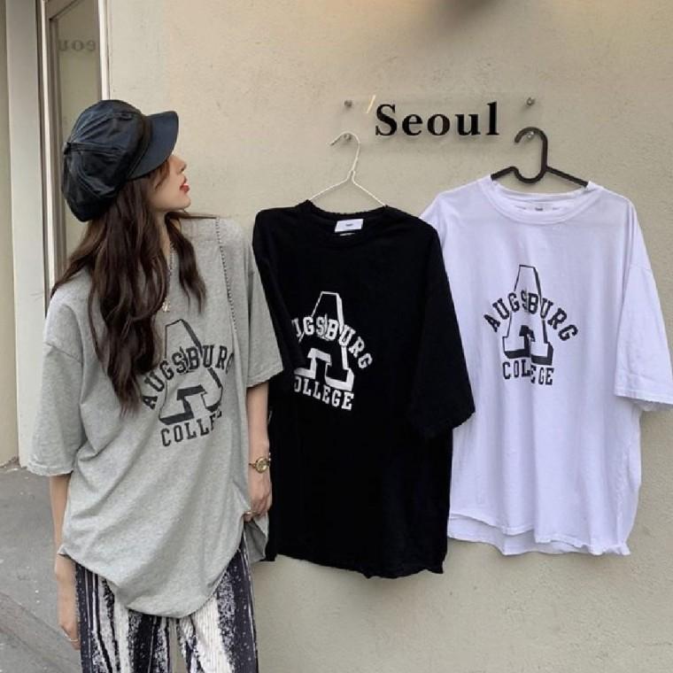 티셔츠 데일리 반팔 프린팅