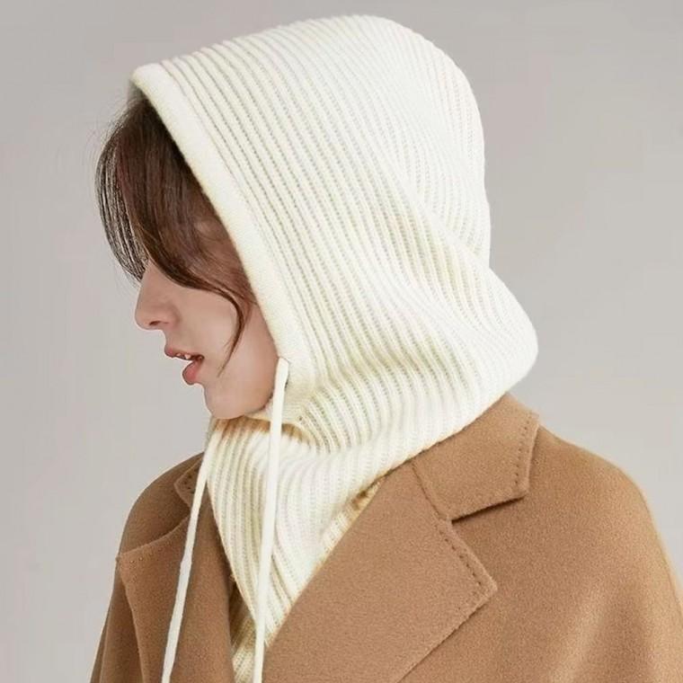후드 넥워머 토피얼 골지 바라클라바