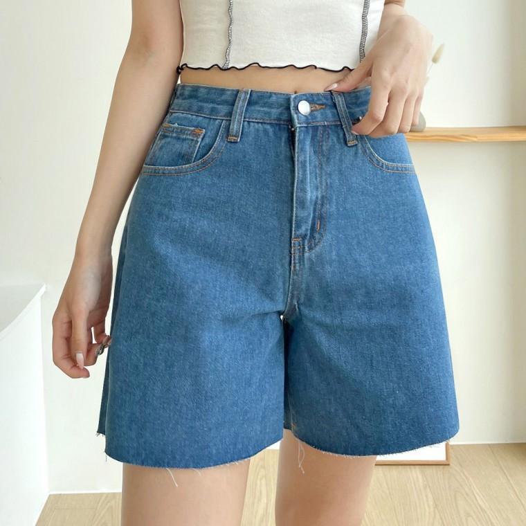 데님 반바지 이르히 A라인 컷팅