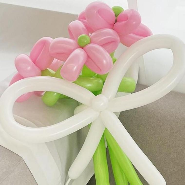 파티 DIY 풍선 다발 꽃 4color 만들기 부케 요술 만들기 풍선
