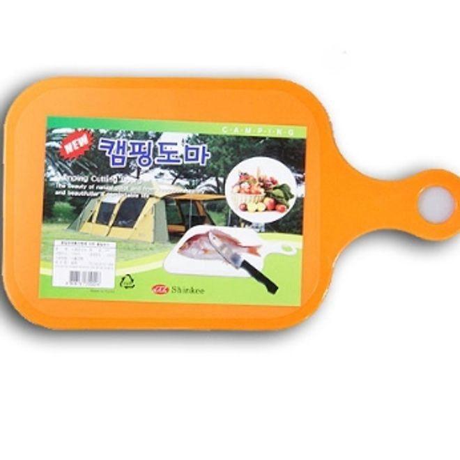 손잡이 도마 야외 캠핑 핸들 위생 도마 색상 랜덤