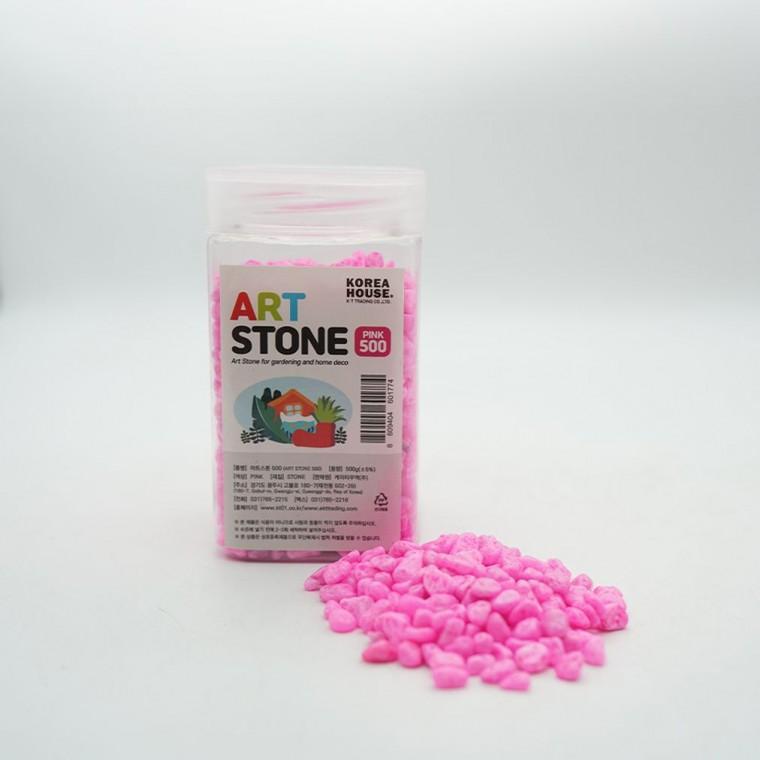 어항돌 조경돌 화분돌 장식용돌 스톤 핑크 500g