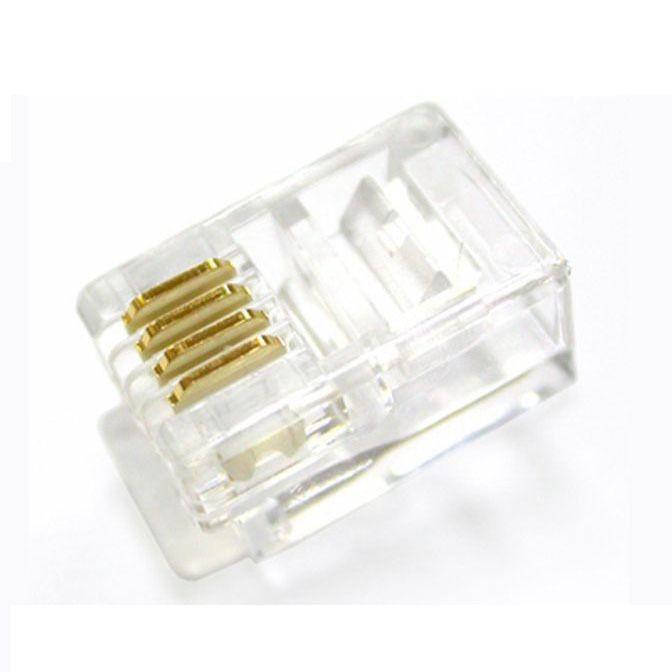PLUG MASTER 6P4C RJ 11 플러그 랜선잭 소켓