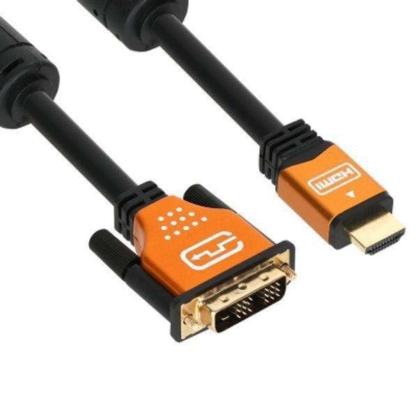 NETmate HDMI to DVI Gold Metal 케이블 15m