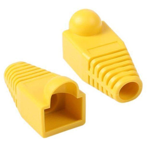 RJ 45 통부트 6파이 옐로우 낱개 보호캡