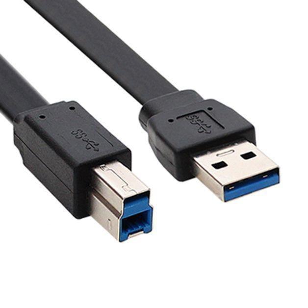 NETmate USB3.0 AMBM FLAT 케이블 2m 블랙