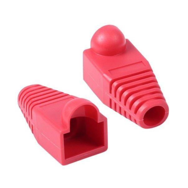 RJ 45 통부트 6파이 레드 100개 보호캡