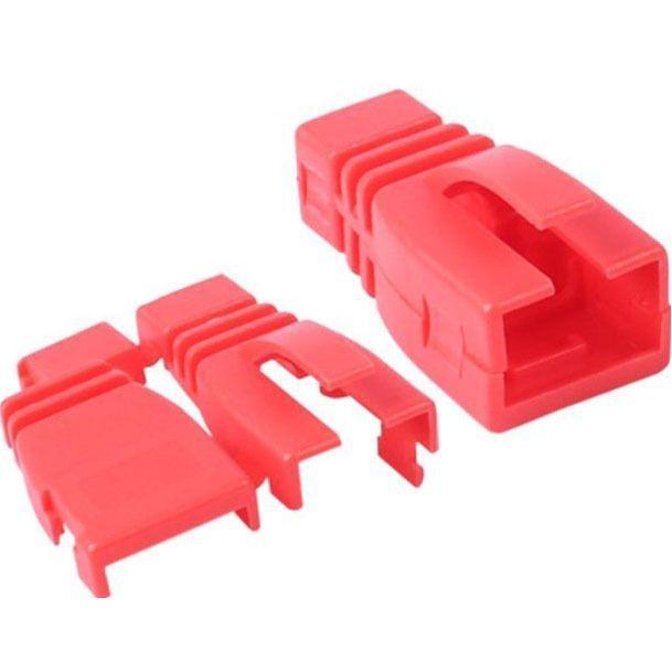 RJ 45 조립형 통부트 6파이 레드 100개 보호캡