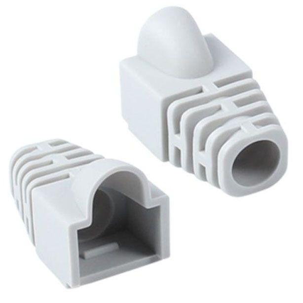 RJ 45 CAT 6 통부트 7파이 그레이 낱개 보호캡