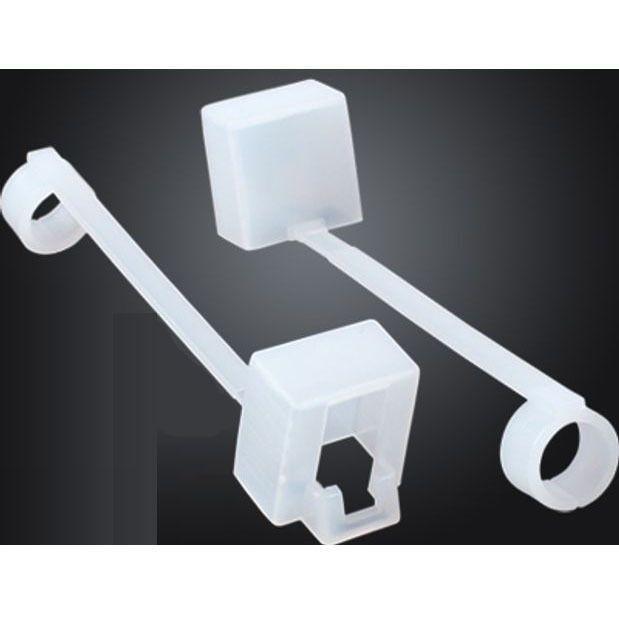 RJ 45 플러그 가이드 일체형 보호커버 클리어 100개