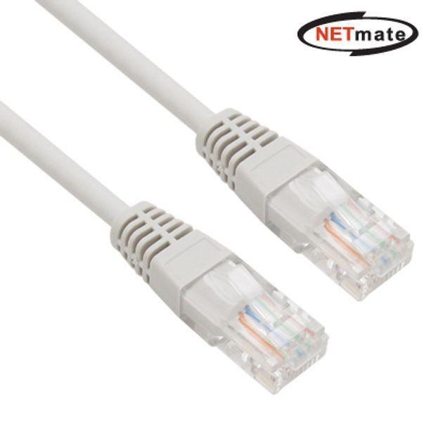 NETmate CAT5E UTP다이렉트 케이블그레이 7m