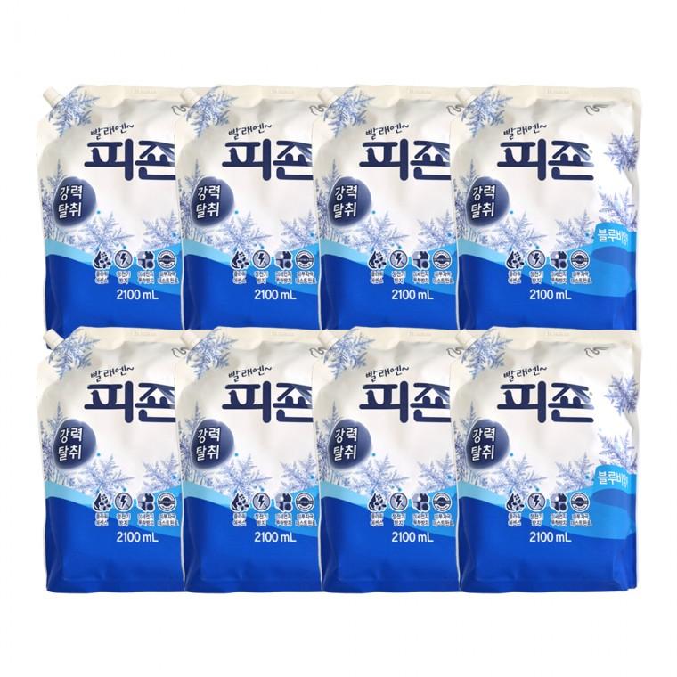 피죤 블루비앙카 리필용 2100ml 8입 -1박스