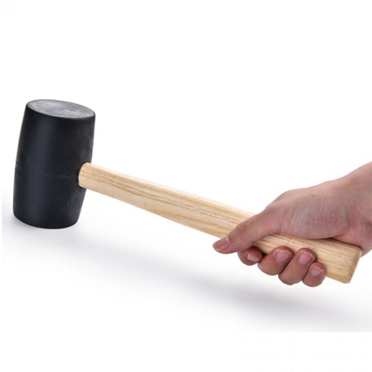DIY 가구 선반 조립 타일 목재 흠집 층간 소음 방지 고무 망치 공구 500g 23cm M10813