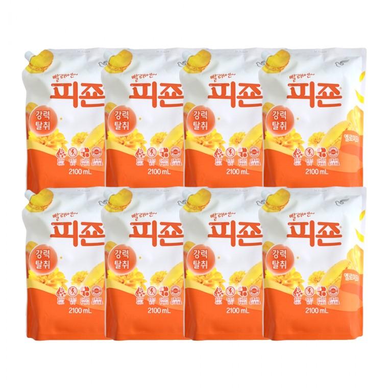 피죤 옐로우미모사 리필용 2100ml 8입 -1박스