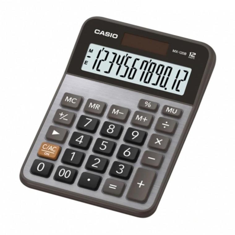 카시오 사무용 탁상용 GT계산 계산기 MX-120B 12자리