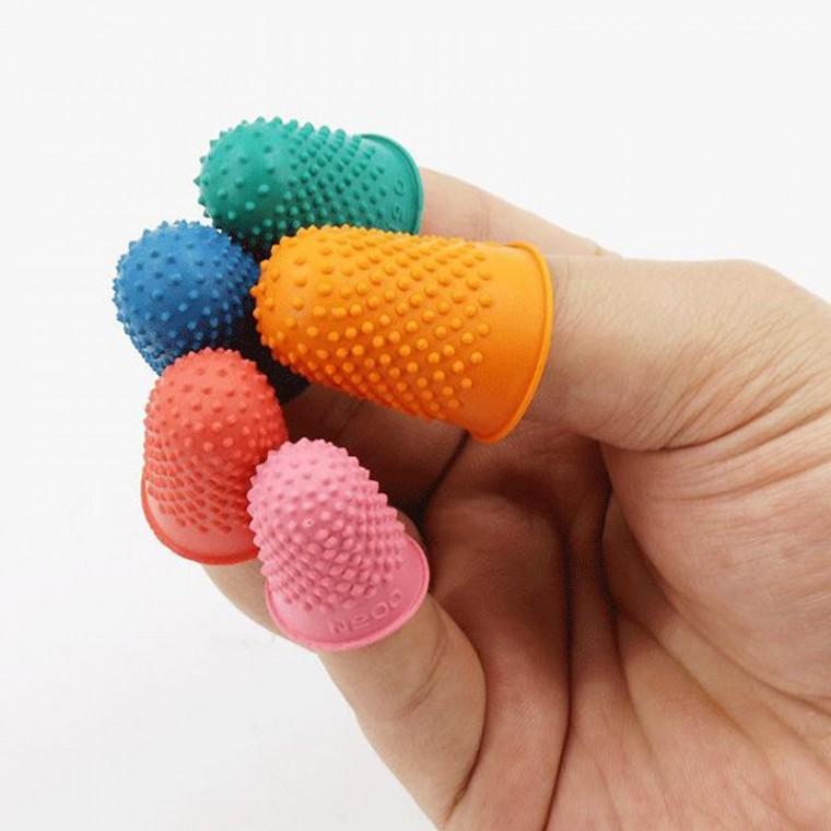 바느질 수공예 공예 수예 종이넘기기 수작업 작업용 끄럼 방지 고무 골무 5pcs M10667