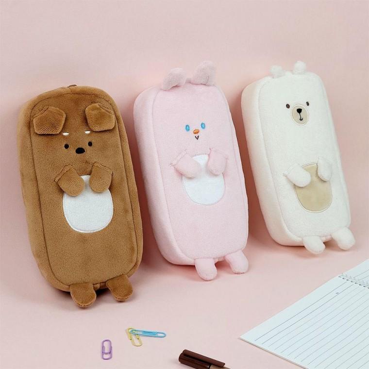귀여운 인형 파우치 필통 봉제필통 파우치 필통