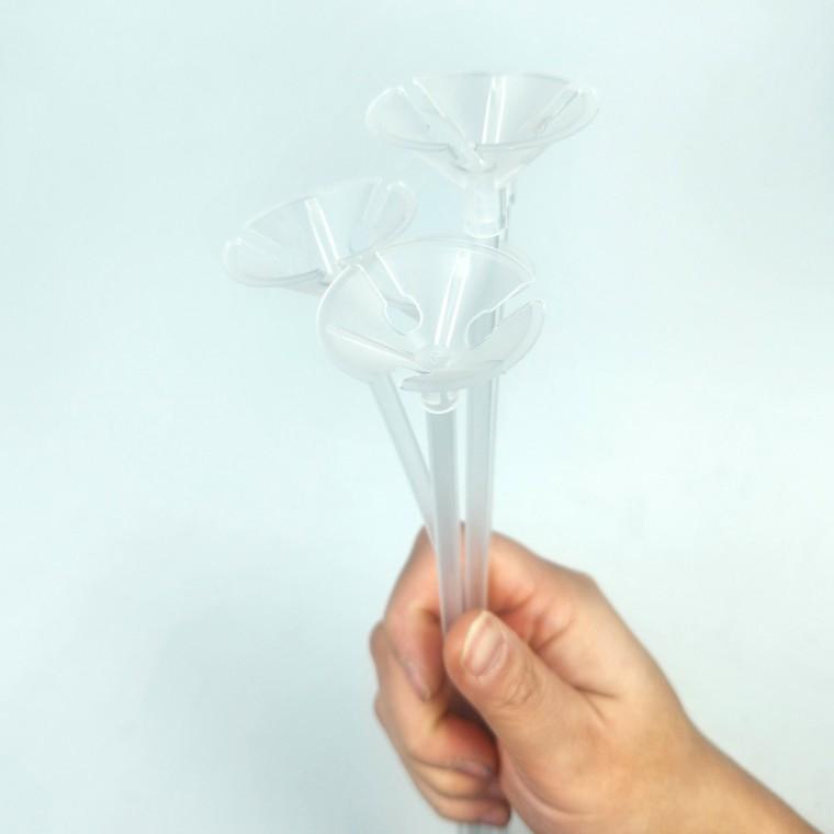 투명 풍선 막대 1P 풍선 스틱 막대기 40cm