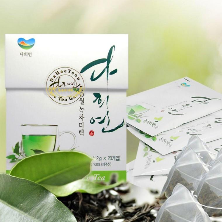 다희연 5월 녹차티백 (1.2g x20포) 청정제주 삼각티백