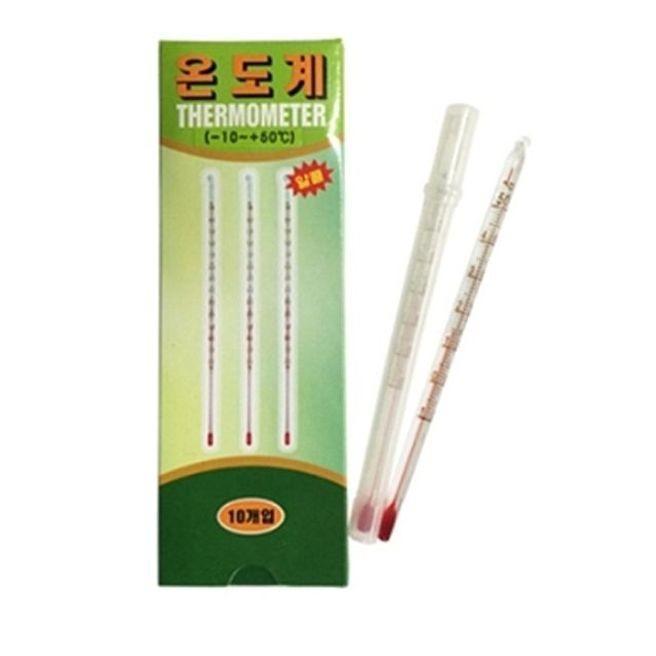 교구제품 막대온도계(소)길이 150mm 10개