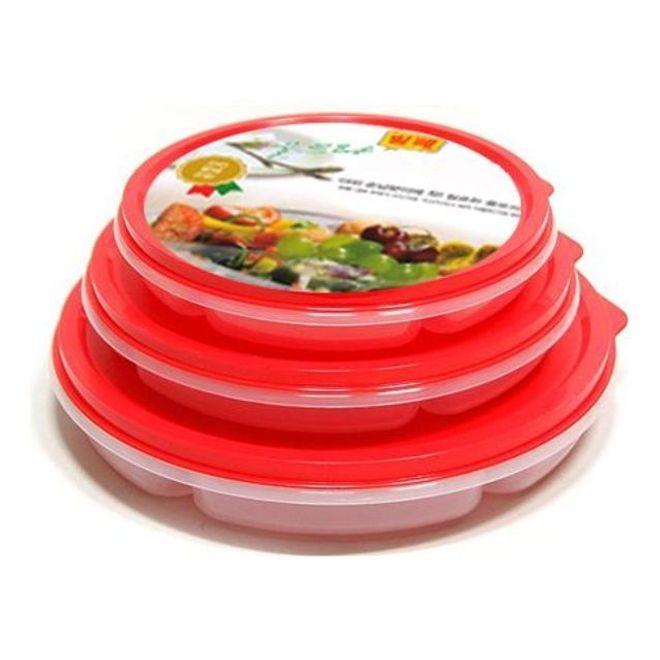 밀폐용기 반찬통 나눔접시 찬합 보관통 용기 소 5칸