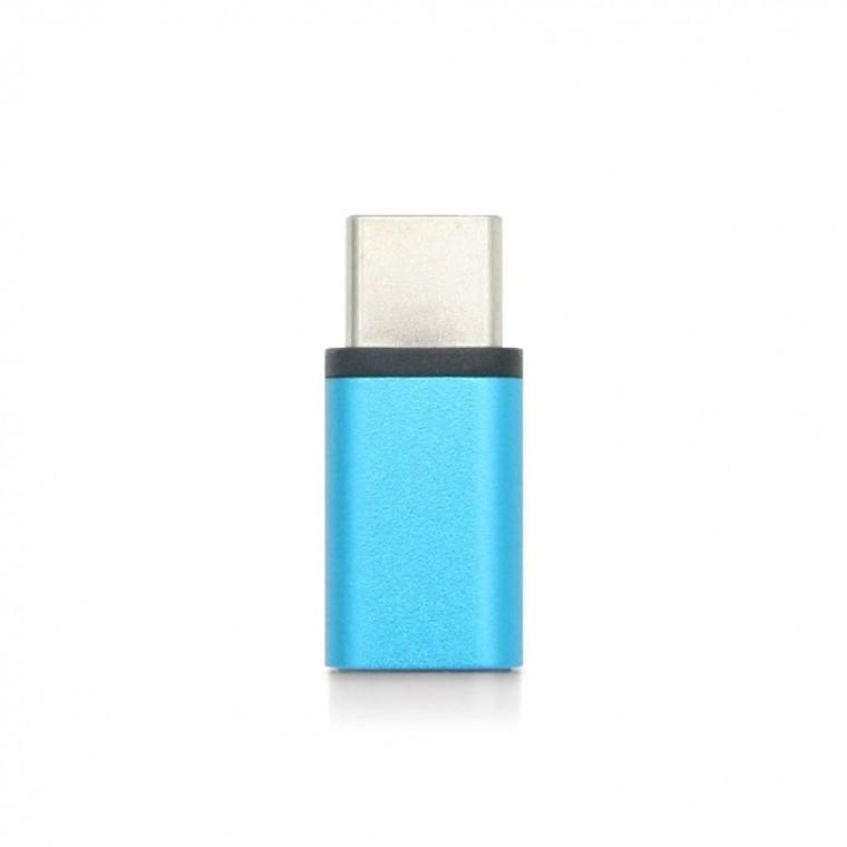 USB 3.1 C타입 마이크로 5핀 변환 젠더 OTG 젠더 블루