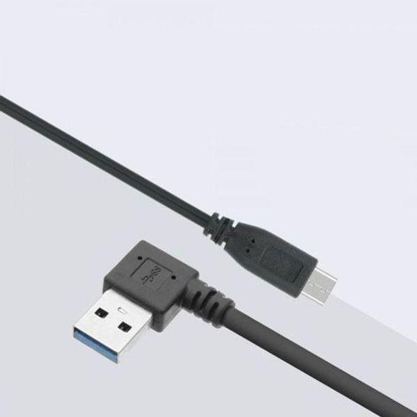 USB 3.1 C타입 젠더 MINI 5핀(F) 변환 젠더 좌향 25cm