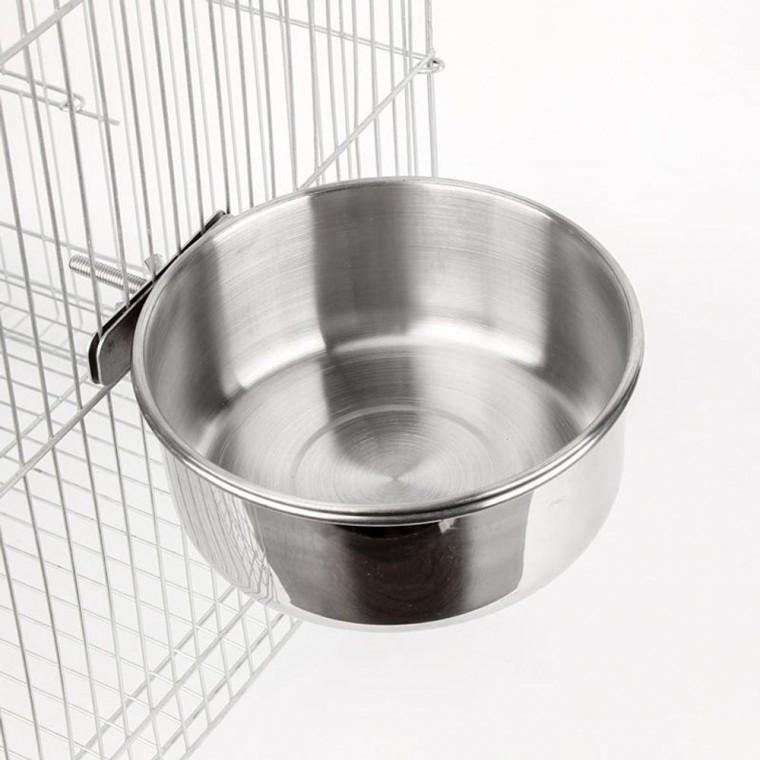 앵무새 스텐 모이통 먹이통 물통 걸이형 밥그릇 대형