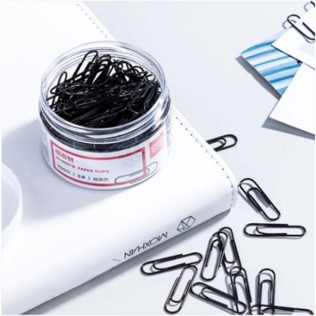 델리 델리 블랙 페이퍼 클립 200pcs