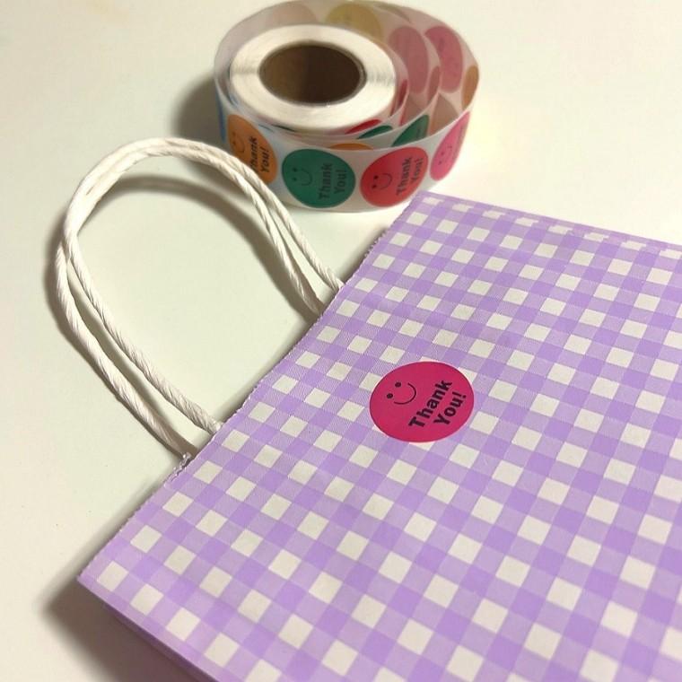 땡큐 감사 스티커 선물 포장 답례품