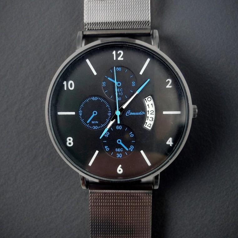 메쉬 메탈 패션 손목 시계 아날로그 쿼츠 직장인 남자 남성