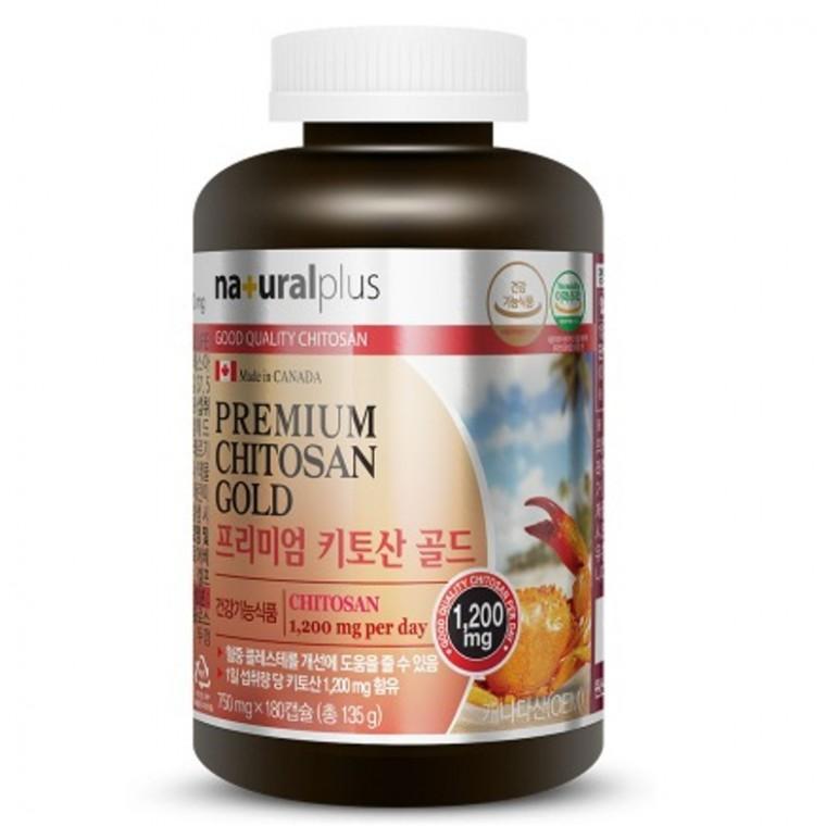 내츄럴플러스 프리미엄 키토산 골드 750mg 180캡슐