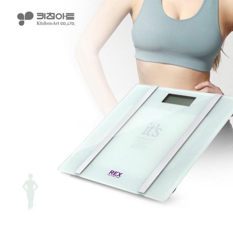 키친아트 디지털 체중계 몸무게 측정기 체지방 체중계
