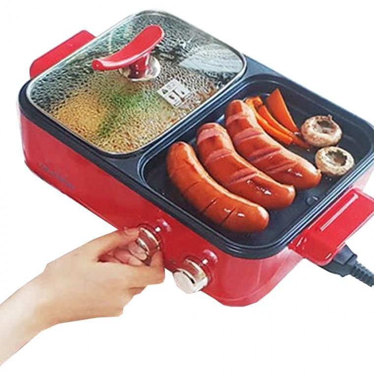 대원 전기 그릴 고기불판 전기팬 바베큐 그릴 반반