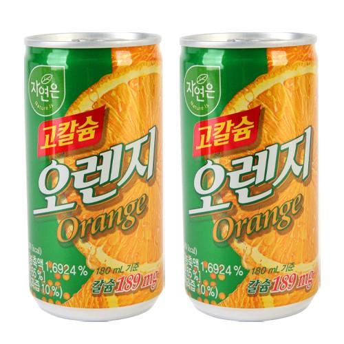 자연은 고칼슘 오렌지 주스 180ml x 30캔 1박스