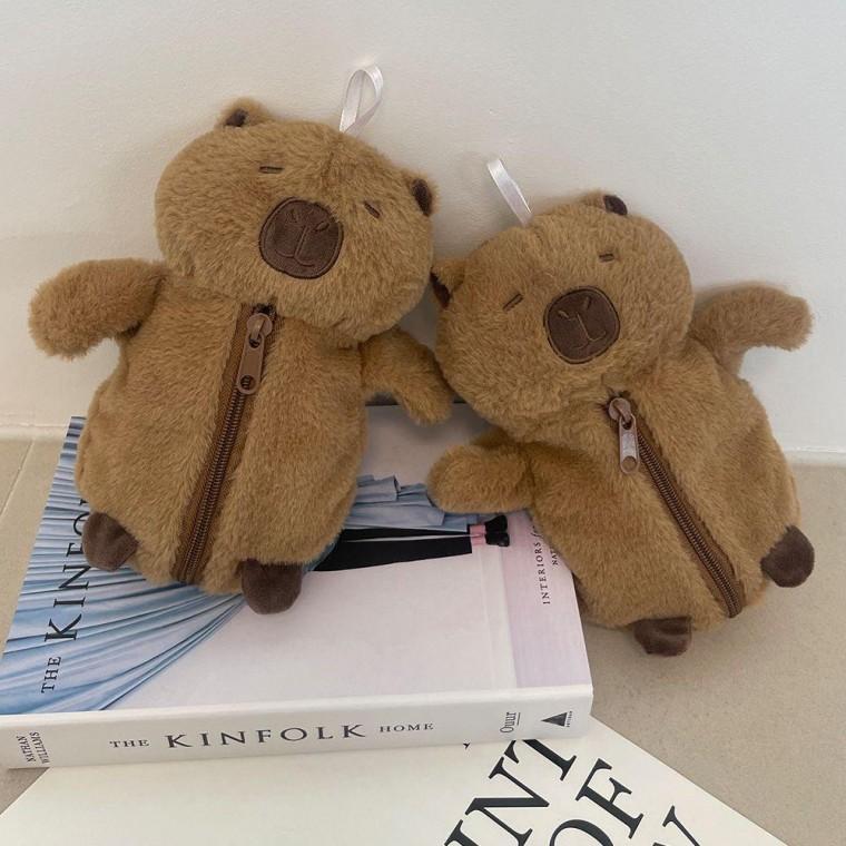 포동카피바라필통 파우치 펜슬 화장품 인형 학생