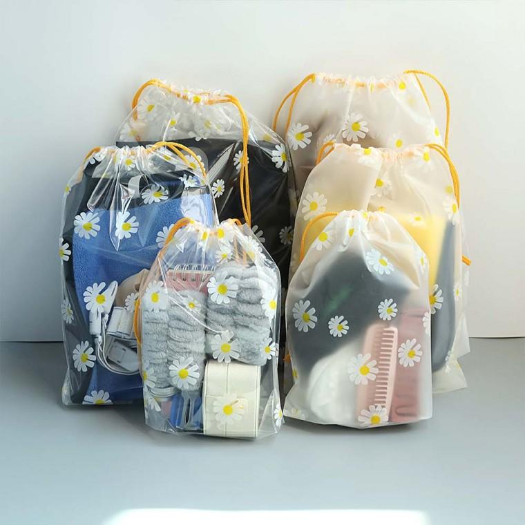 선물포장용 지퍼백 답례품 포장 간식가방 과자담기 투명 비닐백 데이지
