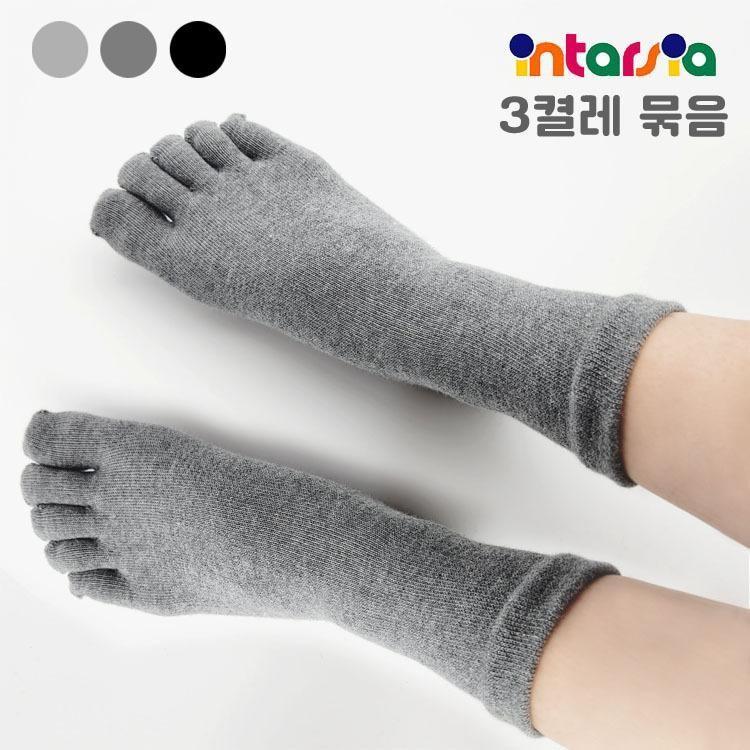 여성 발가락양말 3켤레 묶음 ELY10343 정장양말 숙녀양말 보온 패션잡화 양말세트 정장양말 긴목 레깅스 발