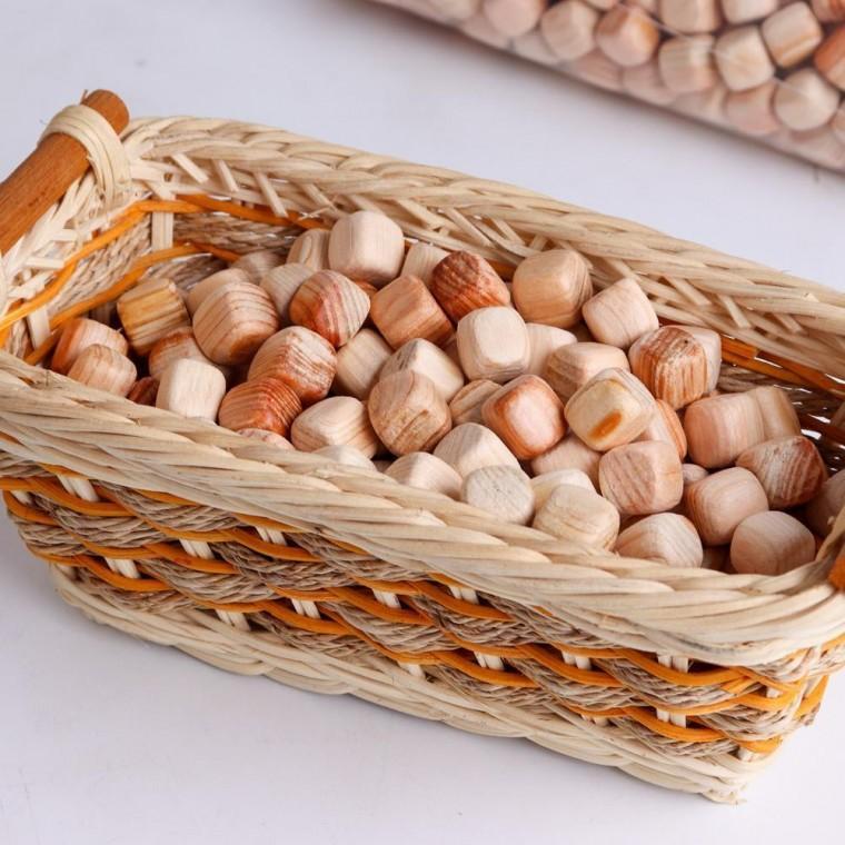 고급놀이큐브 순수편백나무칩 1kg 13mm 큐브 모래놀이칩 칩 편백나무
