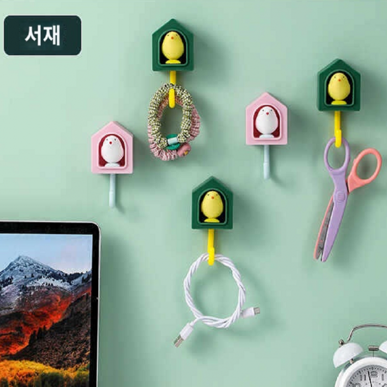 수건 행주 벽 걸이 부착 뻐꾸기 후크 S고리 모자 컵 도어 걸이 공간활용 접착식 튼튼한 걸이