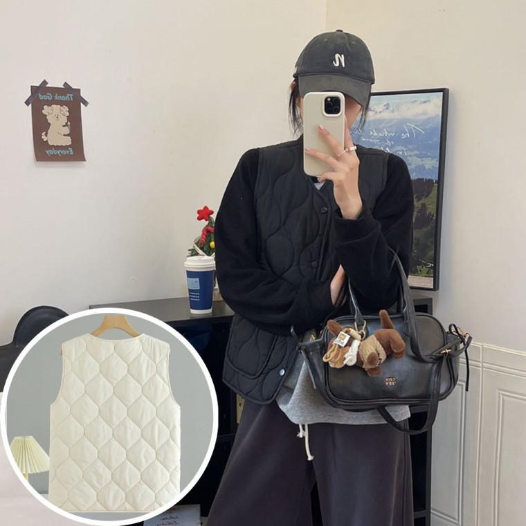 겨울 방한 따뜻한 초경량 여성조끼 보온 여성방한코트