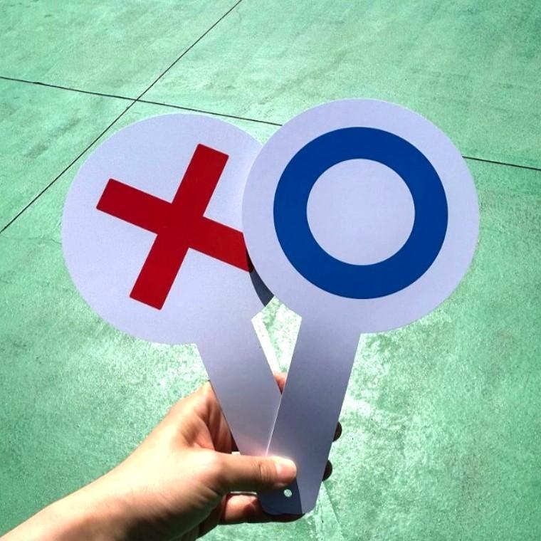 OX 양면 퀴즈판 퀴즈 게임 2개 세트