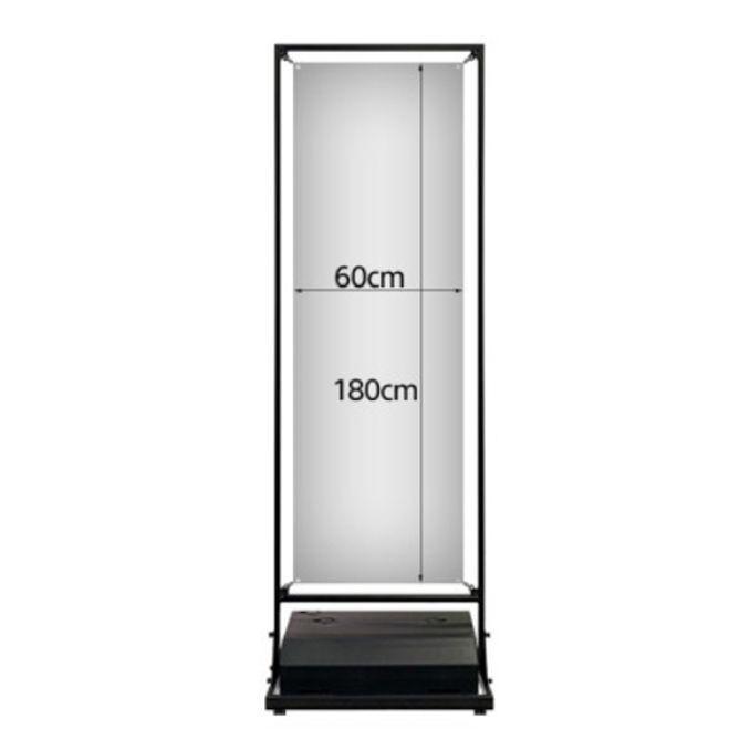 배너 입간판 메뉴판 광고판 안내판 흑색 50x150cm