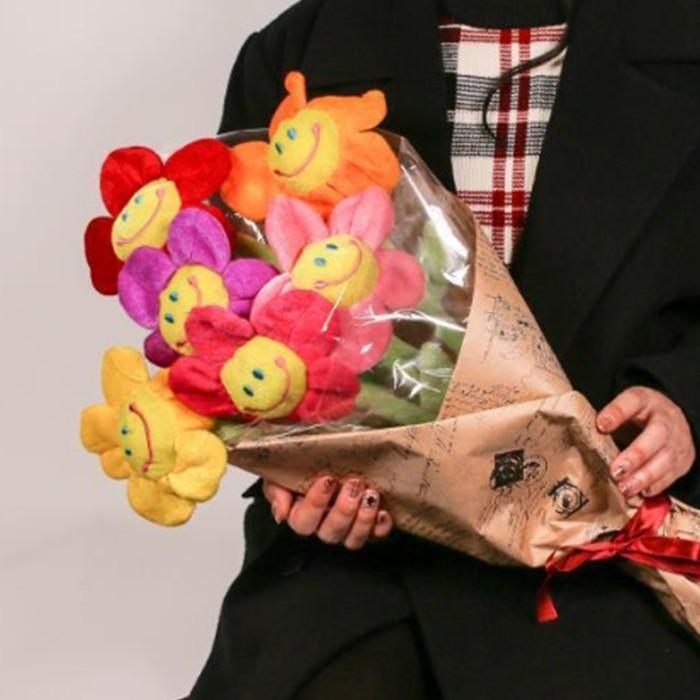스마일꽃 꽃인형 스마일플라워 6color 30cm 45cm 60cm