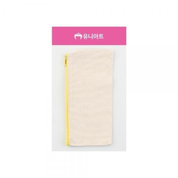 필통 무지 캔버스 꾸미기필통 1개