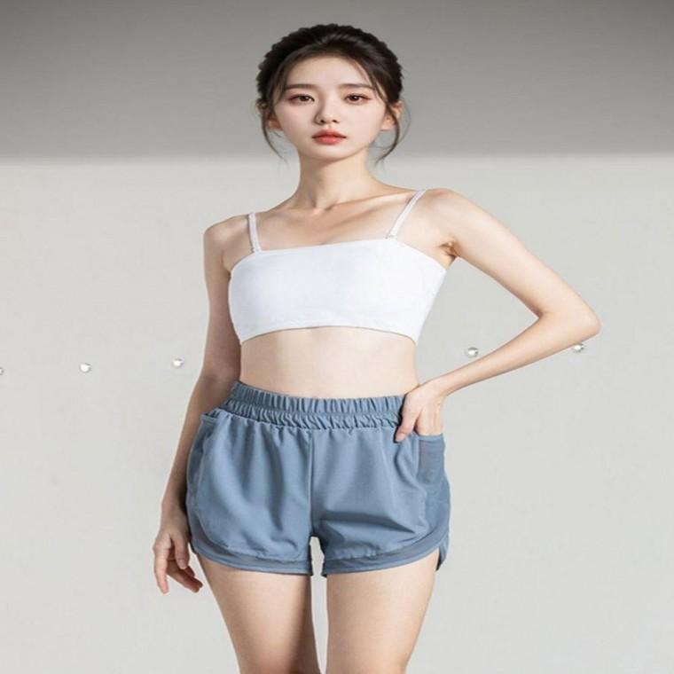 여성 2컬러 런닝 숏팬츠 3부 반바지 속바지 투인원