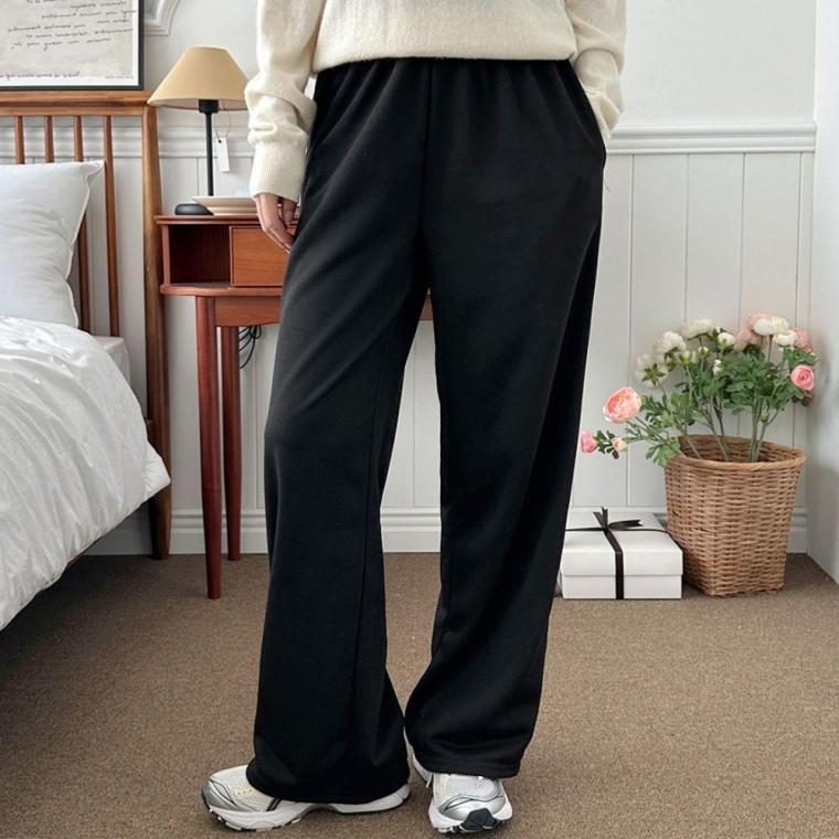 캐주얼 데일리 여성 쮸리 주머니 와이드팬츠