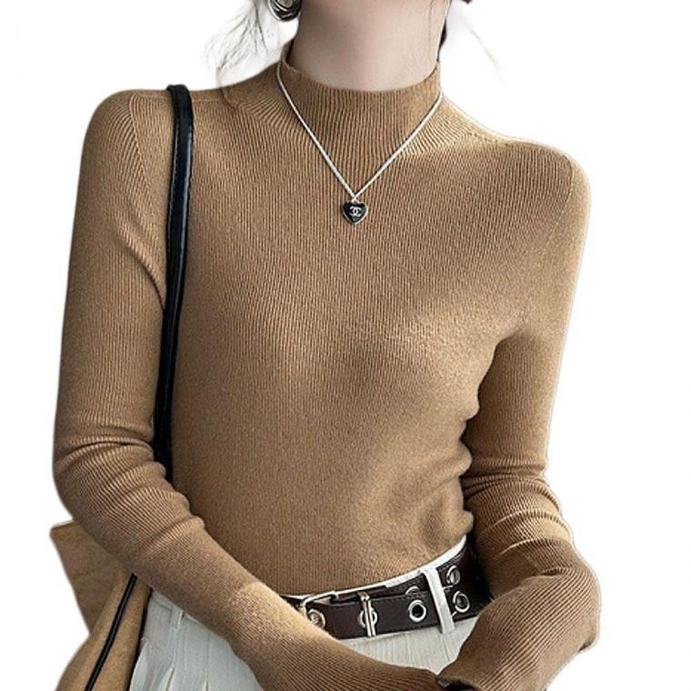 여자 터들넥 티셔츠 데일리 신상 인기 스판 긴팔티