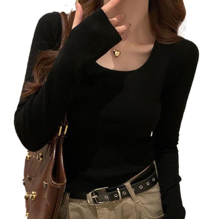 신상 여자 인기 긴팔티 데일리 패션 핑거홀 티셔츠